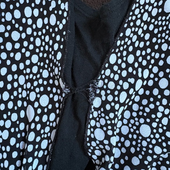 Black and White Polka Dot Tank Top - Picture 8 of 8